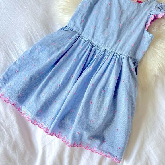 GAP little girls eyelet ruffled dress - Picture 3 of 8